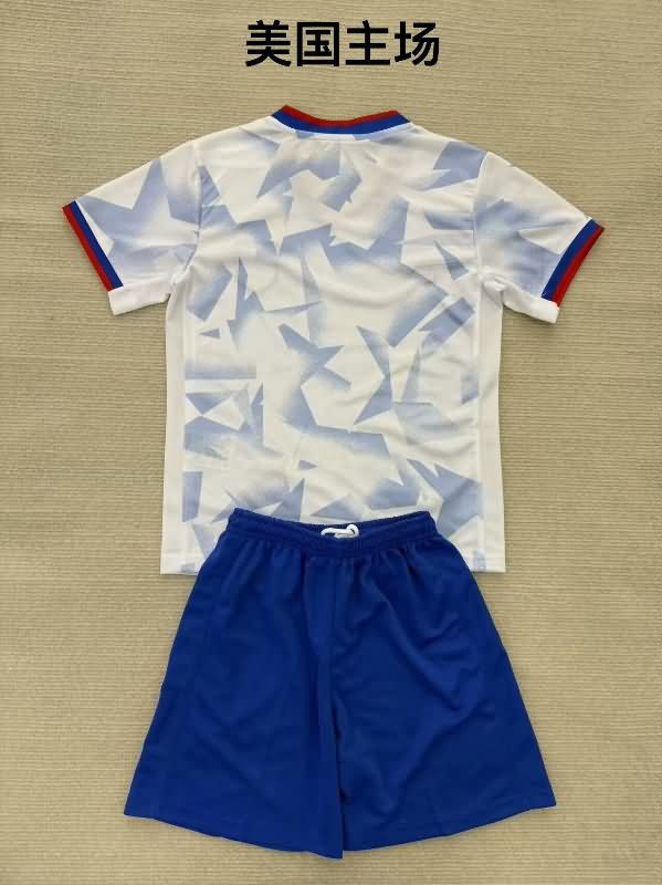 2025 USA Home Kids Soccer Jersey And Shorts