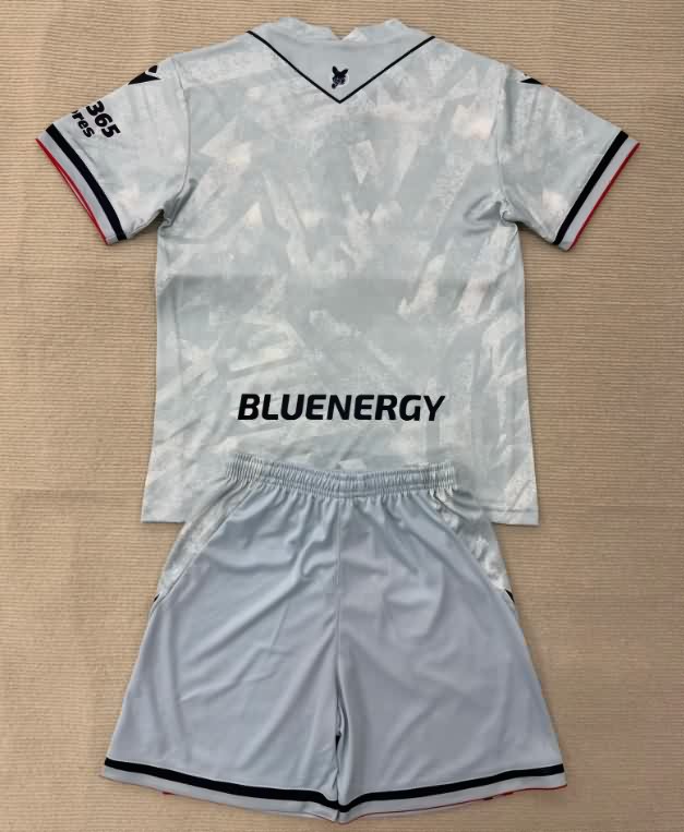 25/26 Udinese Away Kids Soccer Jersey And Shorts