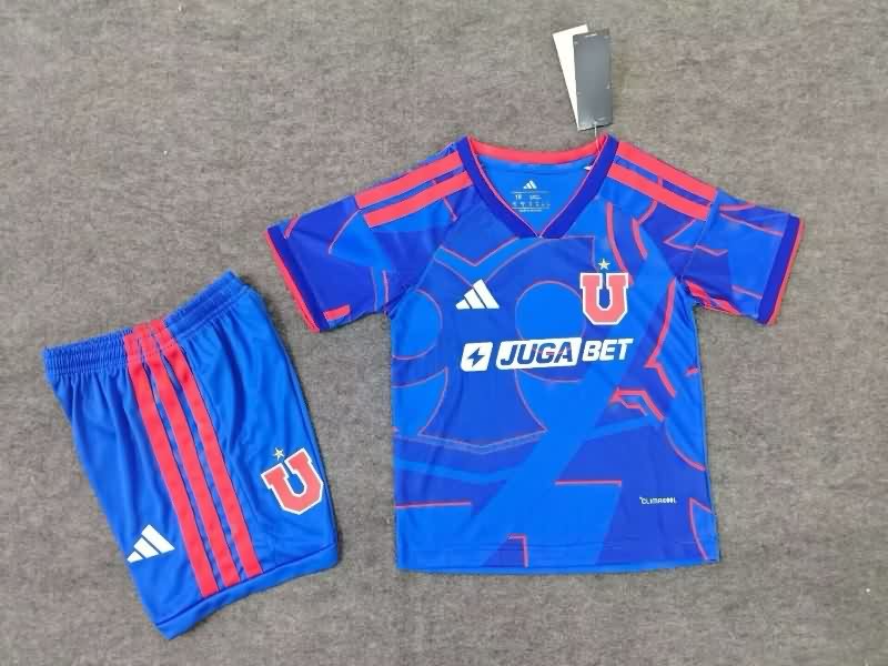 2026 Universidad Chile Home Kids Soccer Jersey And Shorts 2026 Universidad Chile Home Kids Soccer Jersey And Shorts