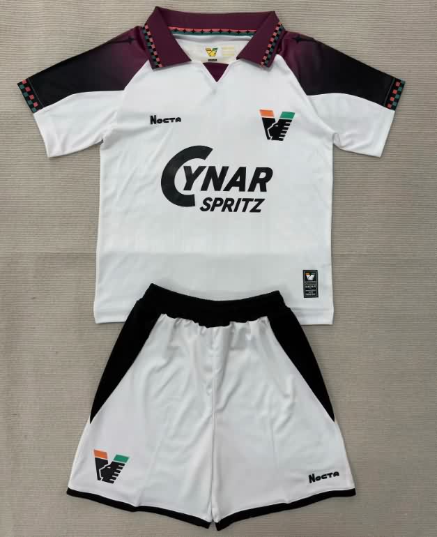 25/26 Venezia Away Kids Soccer Jersey And Shorts
