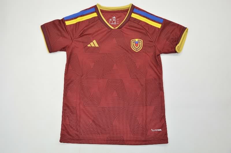 2026 Venezuela Home Kids Soccer Jersey And Shorts
