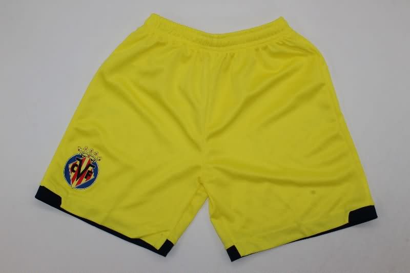 25/26 Villarreal Home Kids Soccer Jersey And Shorts