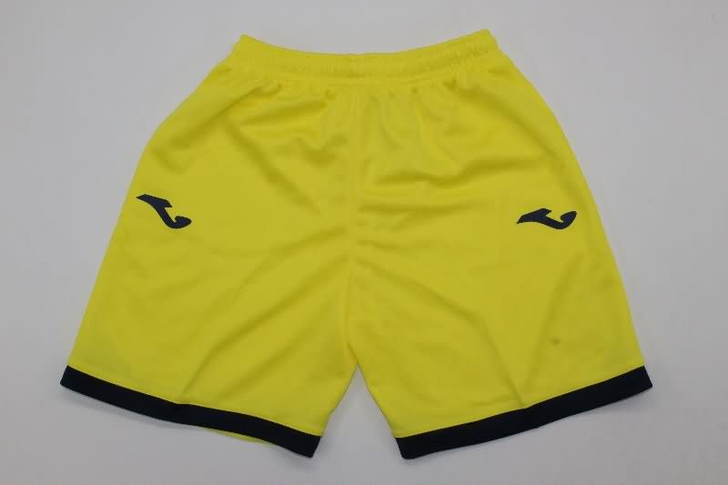 25/26 Villarreal Home Kids Soccer Jersey And Shorts