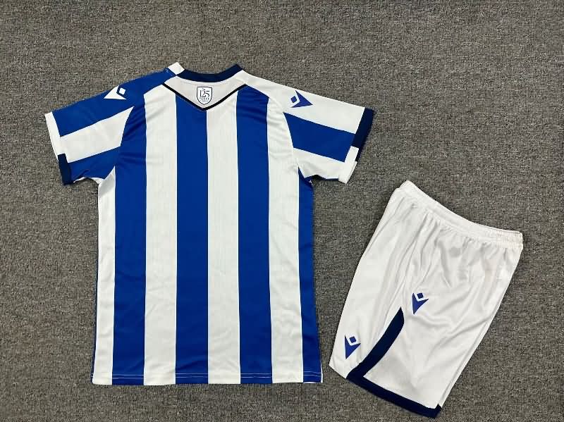 25/26 West Bromwich Home Kids Soccer Jersey And Shorts