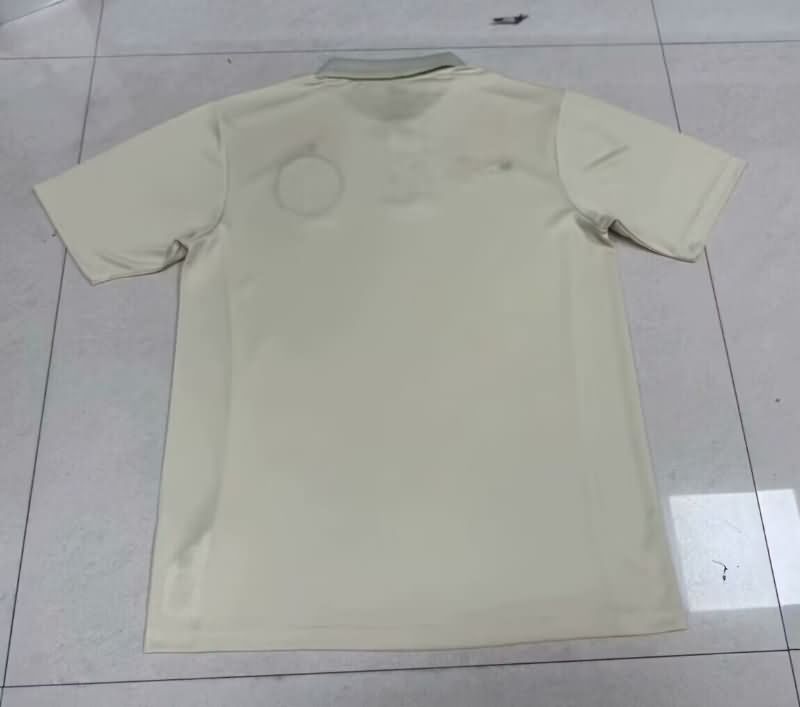 Thailand Quality(AAA) 2025 Palmeiras Light Yellow Polo Soccer T-Shirt