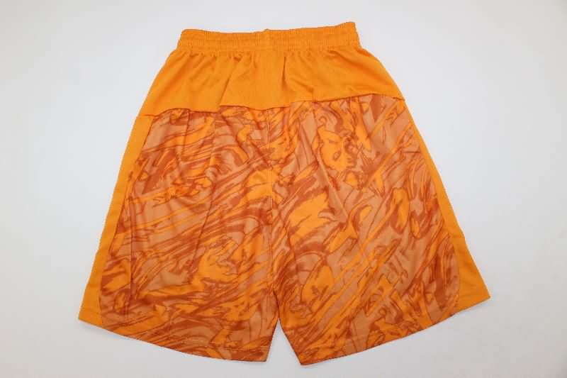Thailand Quality(AAA) 25/26 AC Milan Goalkeeper Orange Soccer Shorts