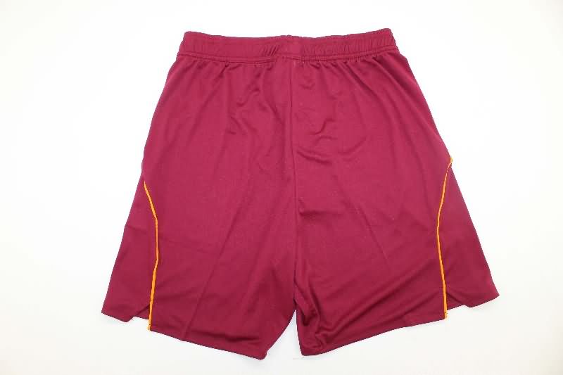 Thailand Quality(AAA) 25/26 AS Roma Home Soccer Shorts (Player)