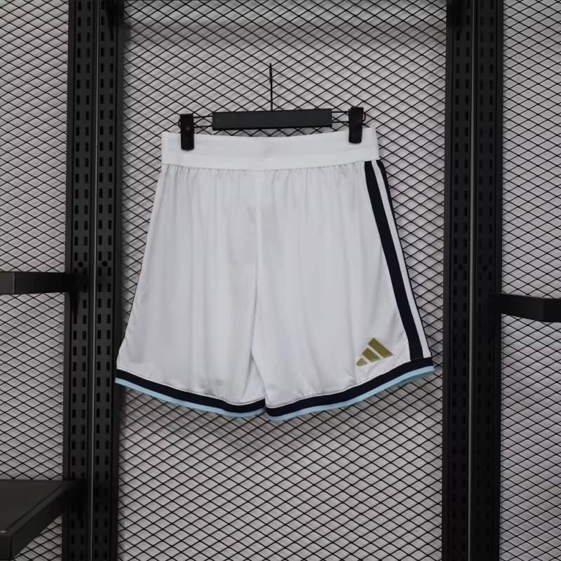 Thailand Quality(AAA) 2026 Argentina White Soccer Shorts (Player)
