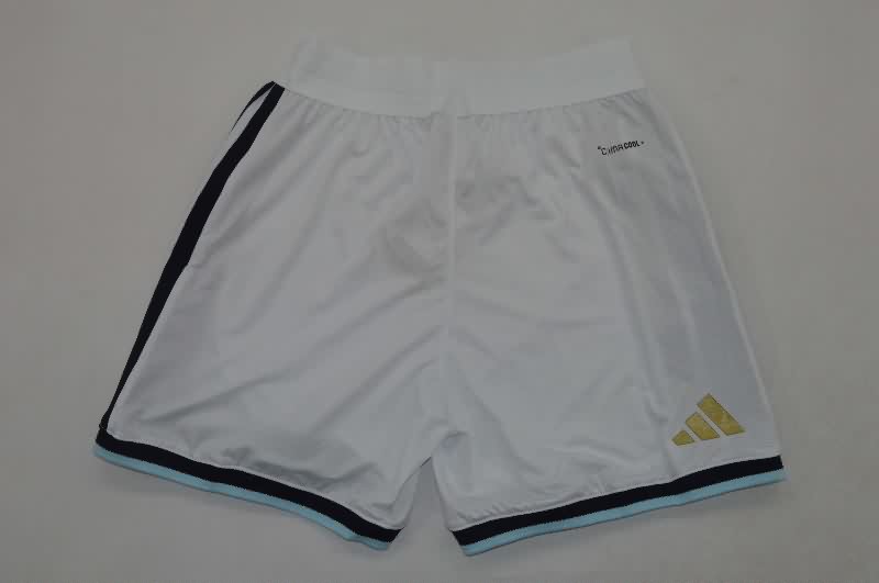 Thailand Quality(AAA) 2026 Argentina White Soccer Shorts (Player)