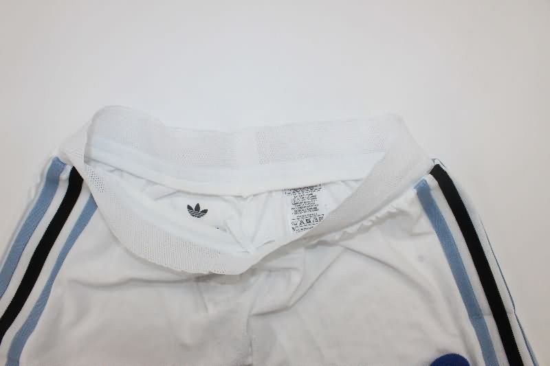 Thailand Quality(AAA) 50th Argentina Anniversary White Soccer Shorts (Player)