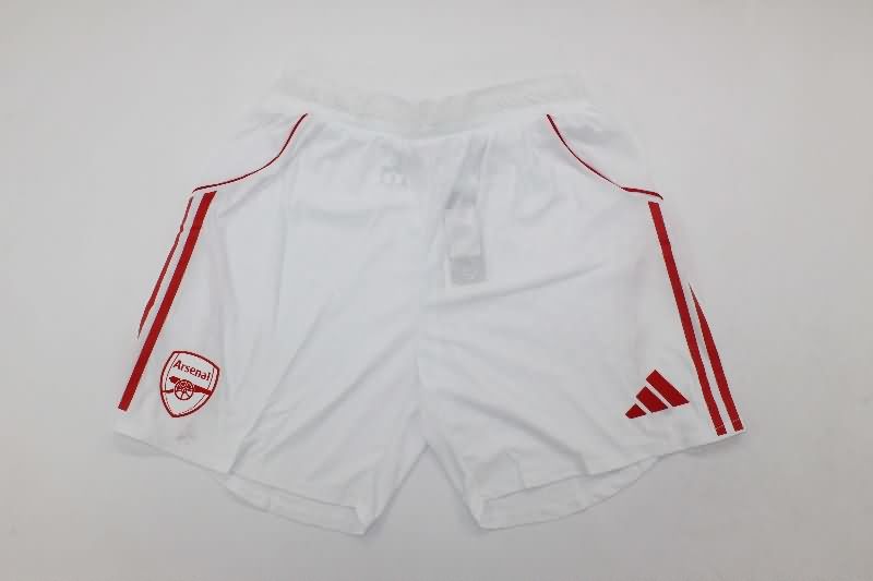 Thailand Quality(AAA) 25/26 Arsenal Home Soccer Shorts (Player)