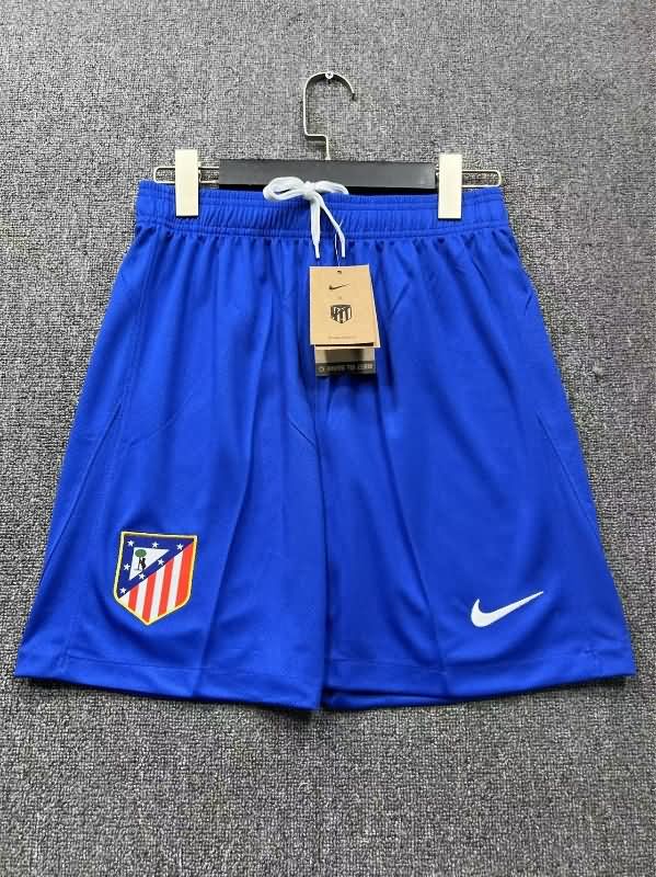Thailand Quality(AAA) 25/26 Atletico Madrid Home Soccer Shorts