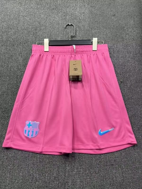 Thailand Quality(AAA) 25/26 Barcelona Pink Soccer Shorts