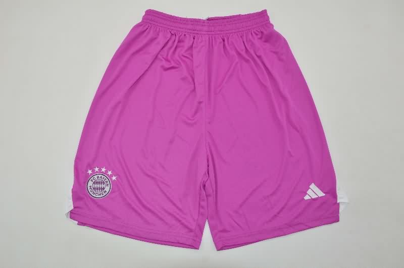 Thailand Quality(AAA) 25/26 Bayern Munich Goalkeeper Purple Soccer Shorts