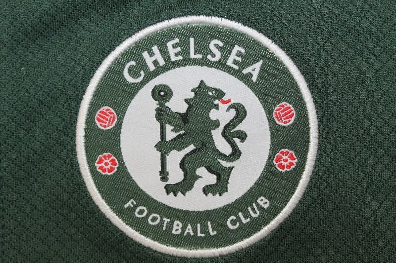 Thailand Quality(AAA) 2025/26 Chelsea Away Green Soccer Shorts