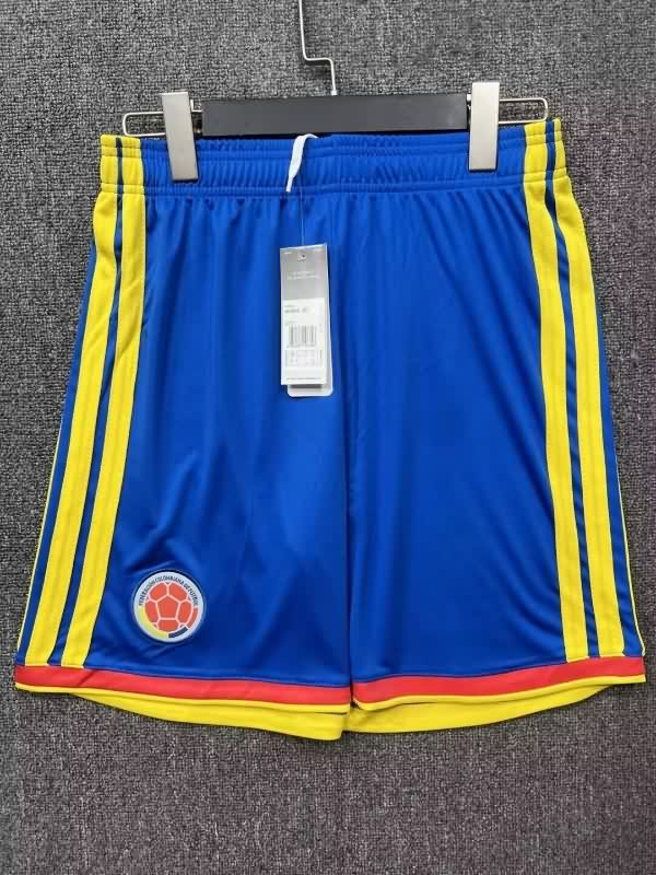 Thailand Quality(AAA) 2026 Colombia Home Soccer Shorts Thailand Quality(AAA) 2026 Colombia Home Soccer Shorts