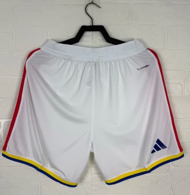 Thailand Quality(AAA) 2026 Colombia Home White Soccer Shorts (Player)