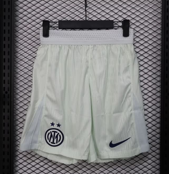 Thailand Quality(AAA) 25/26 Inter Milan Away Soccer Shorts (Player)