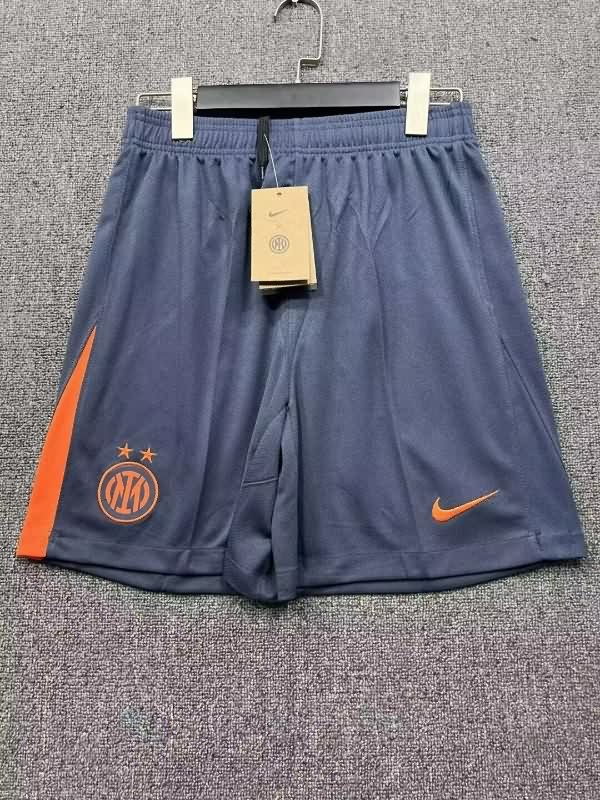 Thailand Quality(AAA) 25/26 Inter Milan Third Soccer Shorts