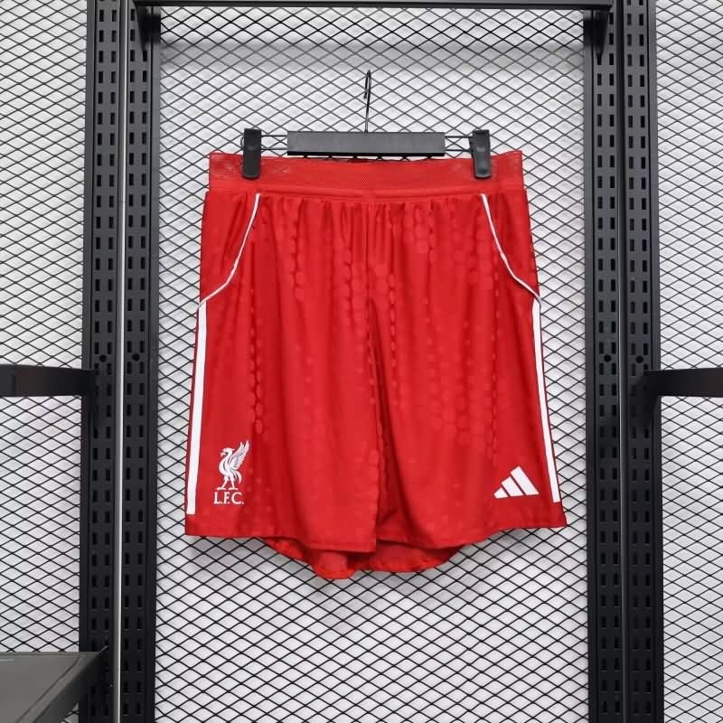 Thailand Quality(AAA) 25/26 Liverpool Home Soccer Shorts (Player)