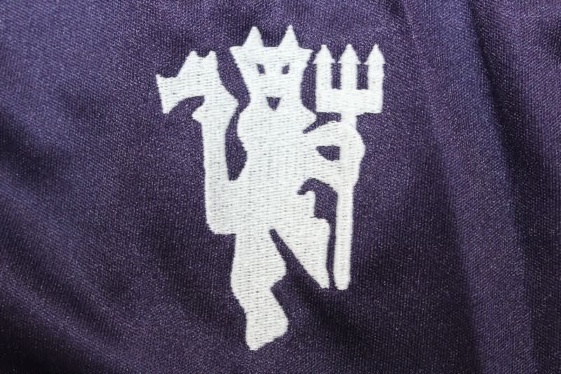 Thailand Quality(AAA) 2025/26 Manchester United Away Soccer Shorts