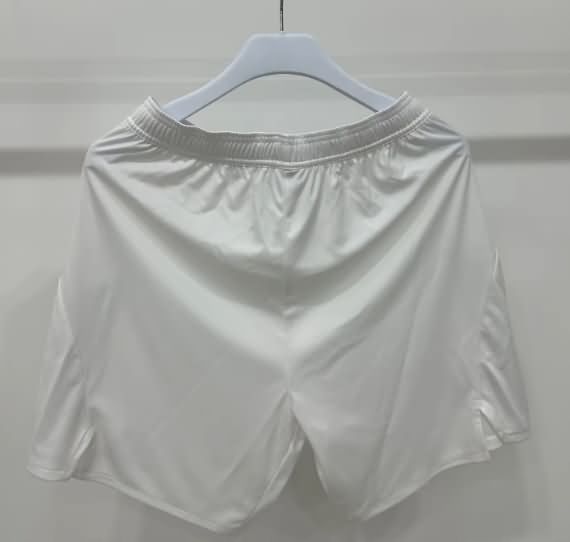 Thailand Quality(AAA) 25/26 Manchester United Away White Soccer Shorts (Player)