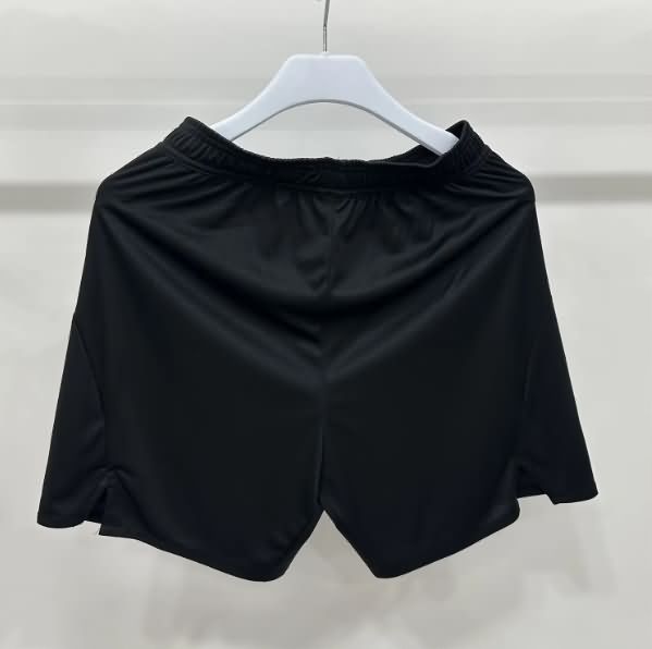 Thailand Quality(AAA) 25/26 Manchester United Home Black Soccer Shorts (Player)