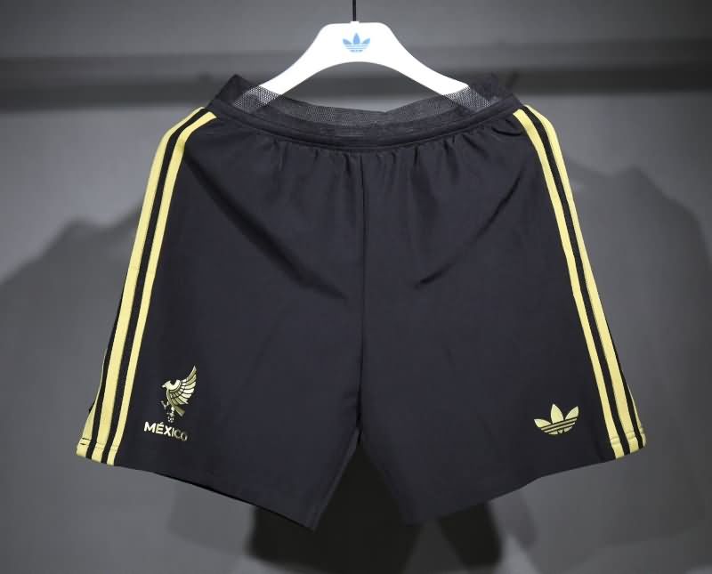 Thailand Quality(AAA) 2025 Mexico Gold Cup Black Soccer Shorts (Player)