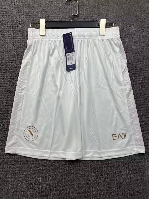 Thailand Quality(AAA) 25/26 Napoli Away Soccer Shorts