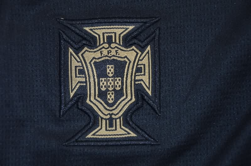 Thailand Quality(AAA) 25/26 Portugal Black Soccer Shorts