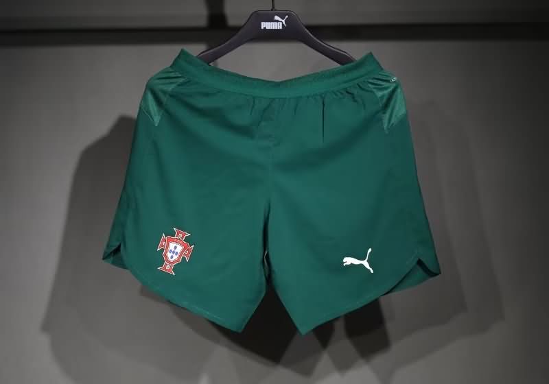 Thailand Quality(AAA) 2025 Portugal Home Soccer Shorts (Player)