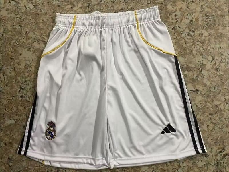 Thailand Quality(AAA) 2025/26 Real Madrid Home Soccer Shorts