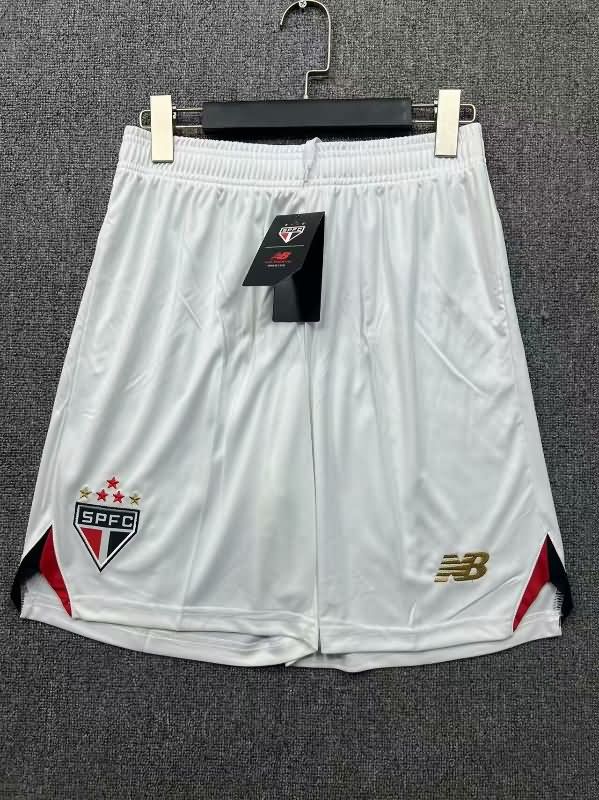 Thailand Quality(AAA) 2025 Sao Paulo Home Soccer Shorts