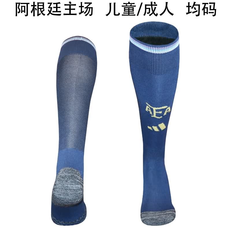 Thailand Quality(AAA) 2026 Argentina Home Soccer Socks