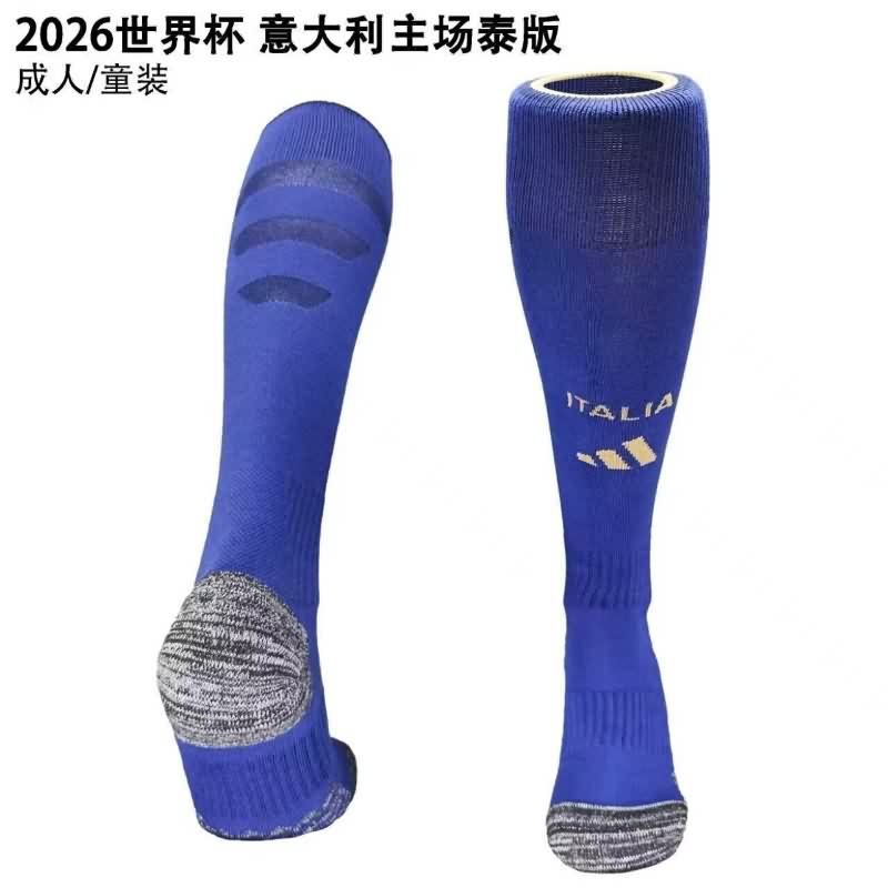 Thailand Quality(AAA) 2026 Italy Home Soccer Socks