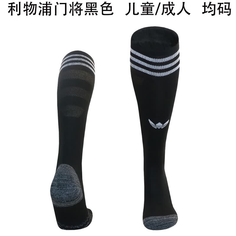 Thailand Quality(AAA) 25/26 Liverpool Goalkeeper Black Soccer Socks