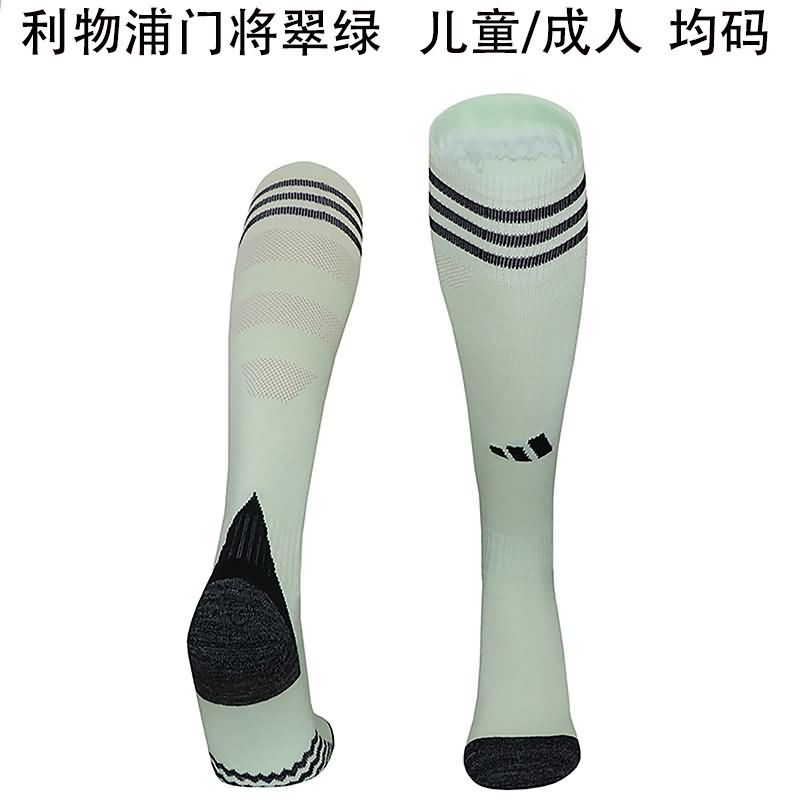 Thailand Quality(AAA) 25/26 Liverpool Goalkeeper Green Soccer Socks