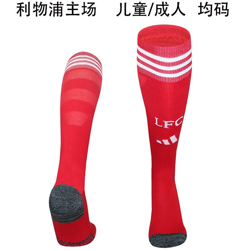 Thailand Quality(AAA) 25/26 Liverpool Home Soccer Socks