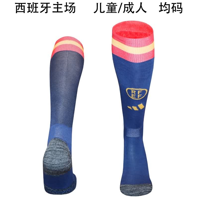 Thailand Quality(AAA) 2026 Spain Home Soccer Socks