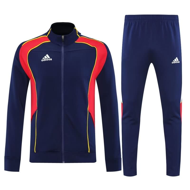 Thailand Quality(AAA) 2025 Adidas Dark Blue Soccer Tracksuit 03