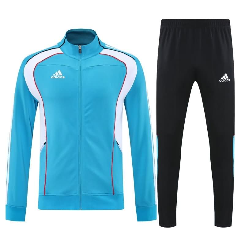 Thailand Quality(AAA) 2025 Adidas Light Blue Soccer Tracksuit