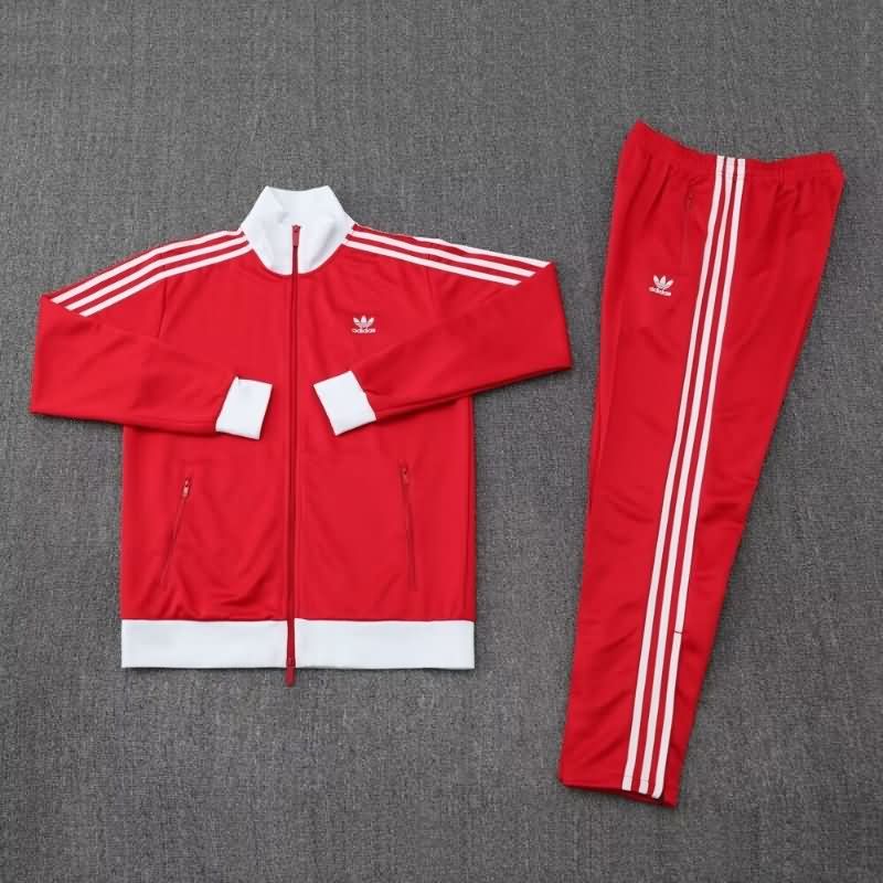 Thailand Quality(AAA) 2025 Adidas Red Soccer Tracksuit 02