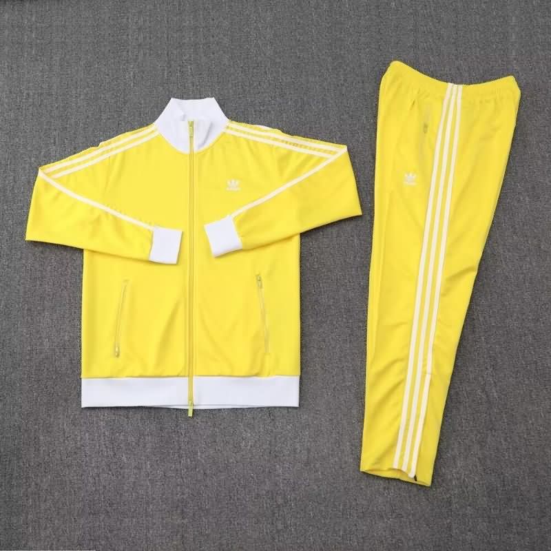 Thailand Quality(AAA) 2025 Adidas Yellow Soccer Tracksuit 02