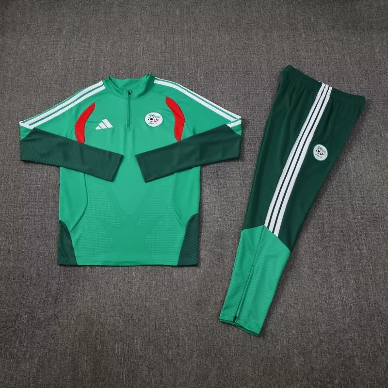 Thailand Quality(AAA) 2026 Algeria Green Soccer Tracksuit 03