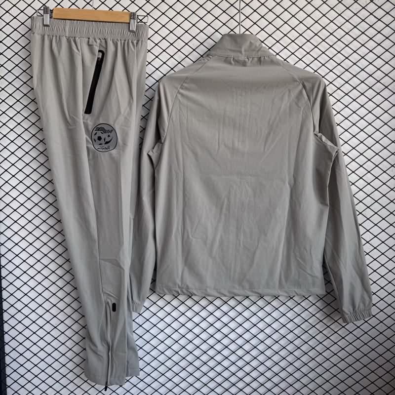 Thailand Quality(AAA) 2026 Algeria Grey Soccer Tracksuit