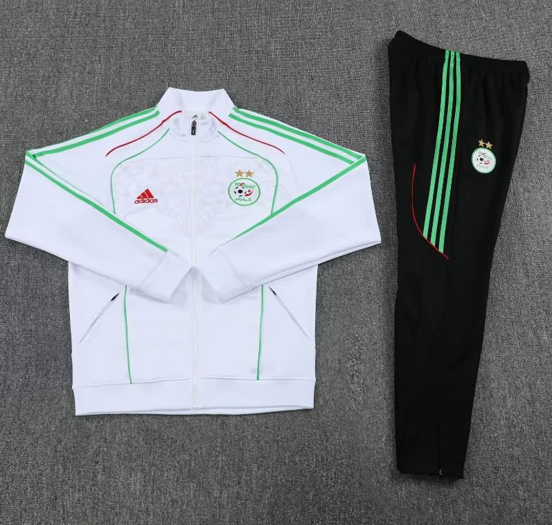 Thailand Quality(AAA) 2026 Algeria White Soccer Tracksuit