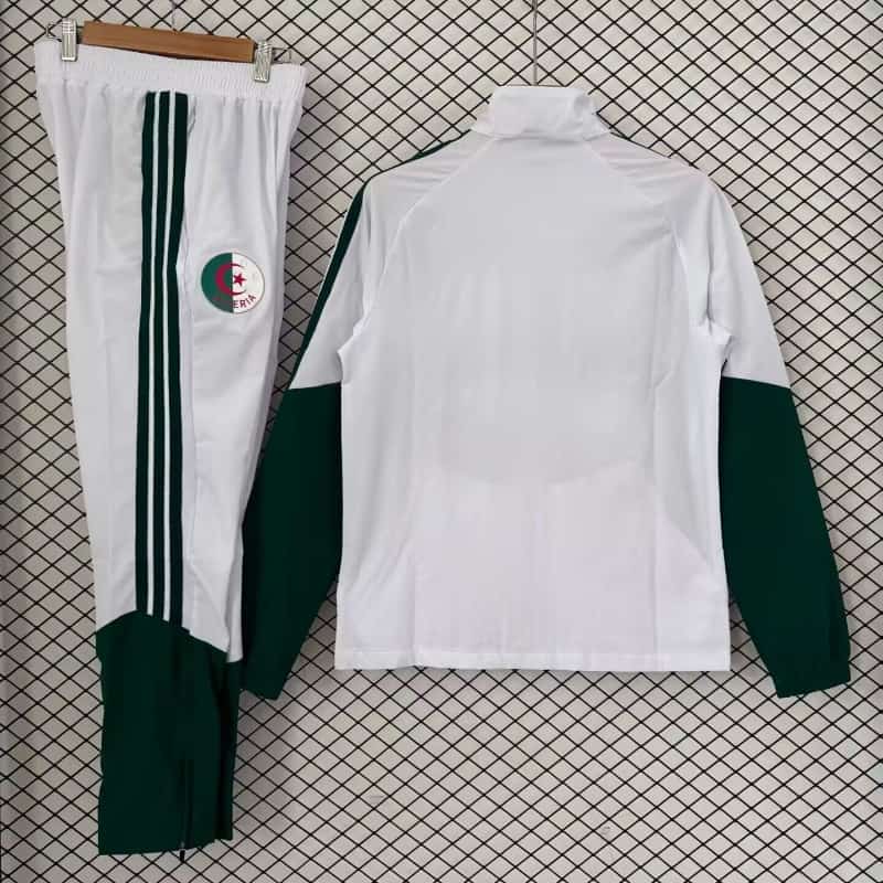 Thailand Quality(AAA) 2026 Algeria White Soccer Tracksuit 02