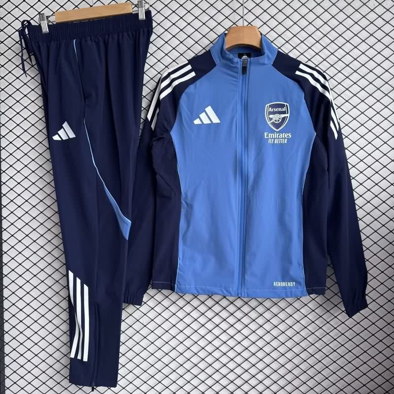 Thailand Quality(AAA) 25/26 Arsenal Blue Soccer Tracksuit 04