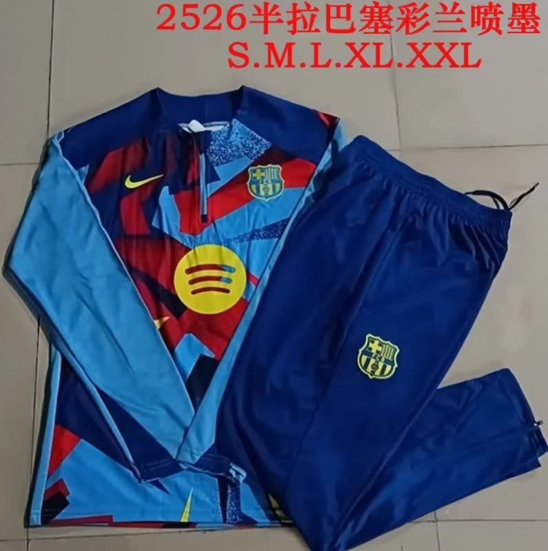 Thailand Quality(AAA) 25/26 Barcelona Blue Soccer Tracksuit 03 Thailand Quality(AAA) 25/26 Barcelona Blue Soccer Tracksuit 03