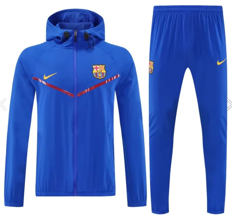 Thailand Quality(AAA) 25/26 Barcelona Blue Soccer Tracksuit 04